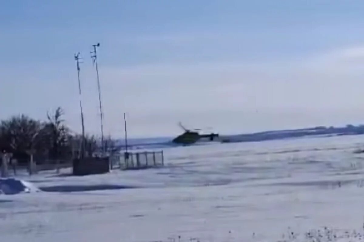    Появились кадры аварийной посадки вертолета санавиации в Ставрополе