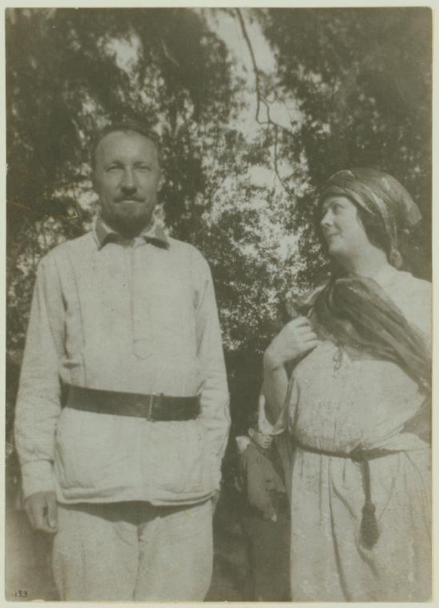 Айседора Дункан с наркомом Н. И. Подвойским. Москва
