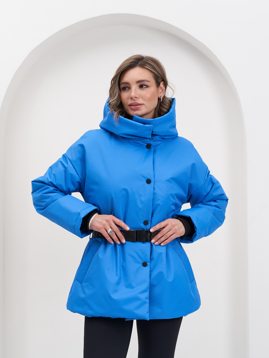 Укороченная куртка "Карповка" в благородном синем оттенке