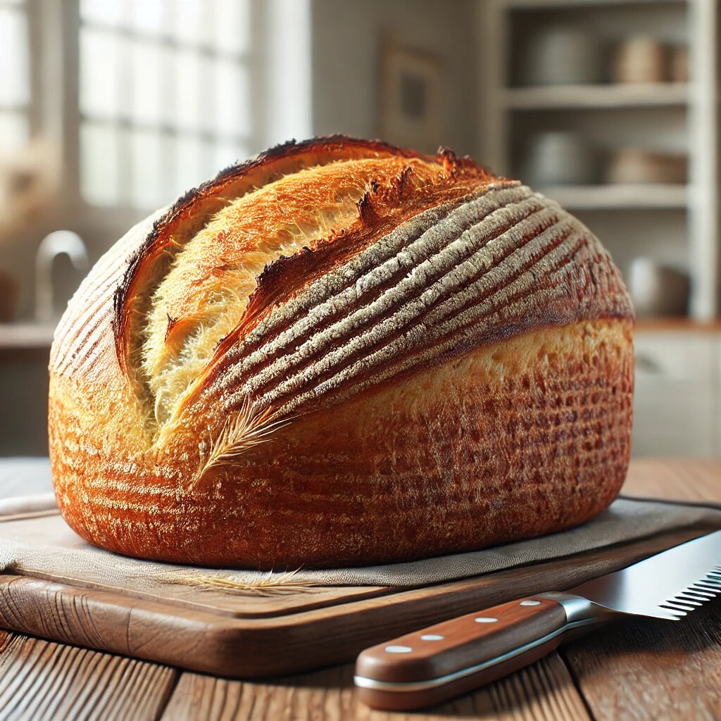 🍞 Готовим идеальный домашний хлеб без дрожжей – хрустящая корочка и мягкий мякиш!