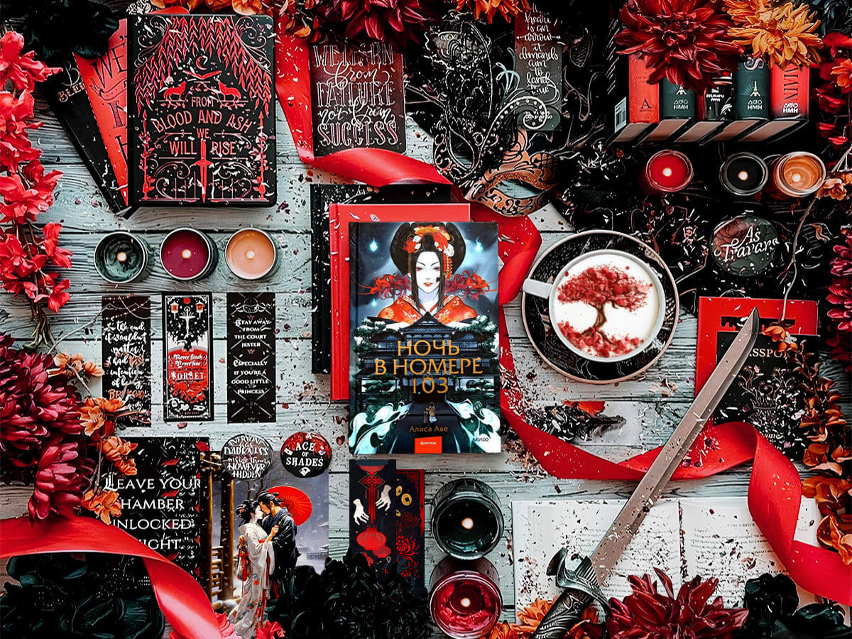 Роман российской писательницы Алисы Аве «Ночь в номере 103»: жанры — магический реализм, любовная мистика, мифологическая мистика (японская мифология), психологическая мистика, готические ужасы; объём произведения — 15 глав (включая пролог и эпилог); дата первой публикации — 2023 год; страна — Россия. Возрастное ограничение — с 16 лет.