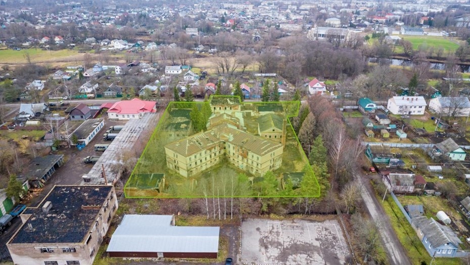    Тюремный замок XIX века в городе Старая Русса, Новгородская область. Автор фото: "Дом.РФ"