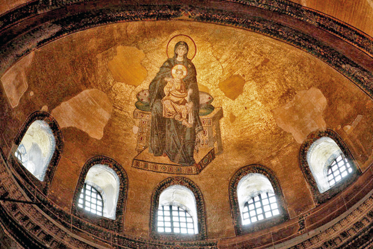  мозаика из Святой Софии в Стамбуле