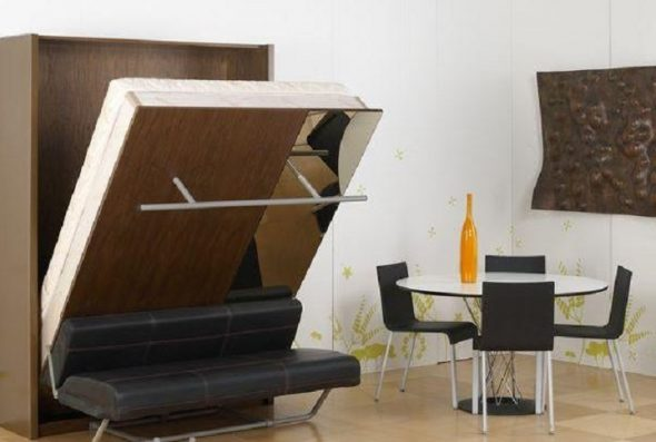 Кровать на кухне? Нет, не слышали! Но видели