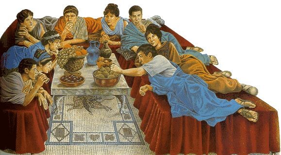 Фото:Triclinium Rugs and Carpets Ancient rome, Roman history,Pinterest