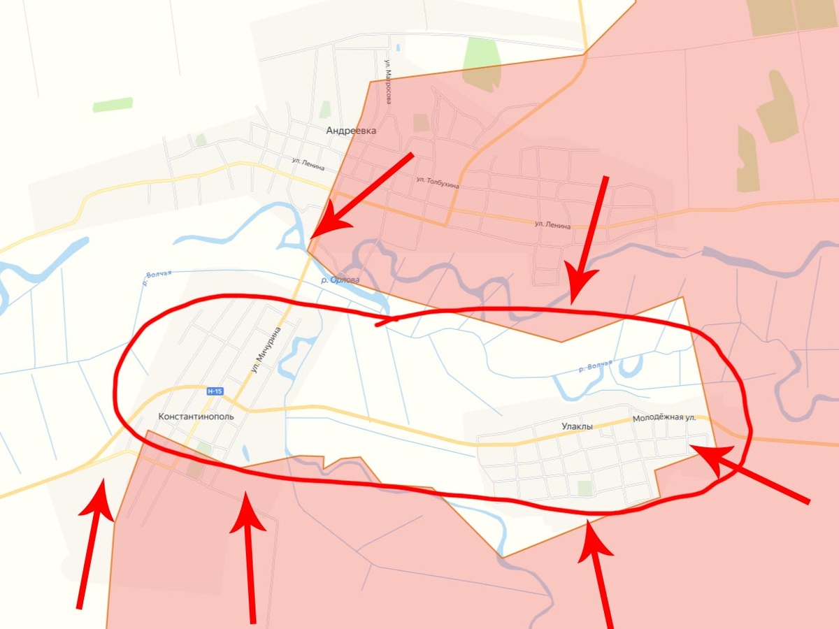 Военной нужды удерживать два разрушенных села нет Изображение: на основе карт lostarmour.info