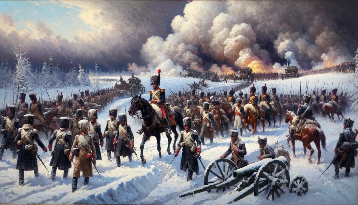 Это могла бы быть картина о войне 1812 года, но пятиногая лошадь говорит нам, что дело, скорее всего, в генеративном ИИ. Зато подходит по теме