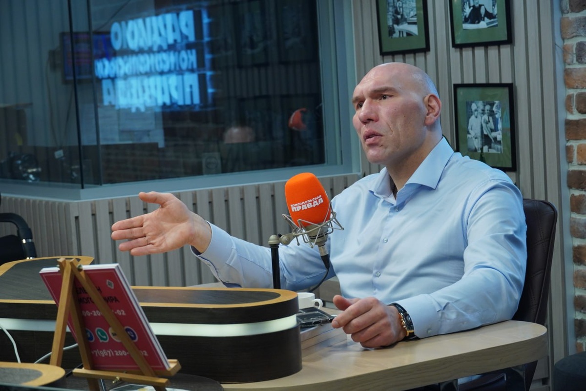 Николай Валуев в гостях в студии газеты "Союзное Вече". Фото: kpmedia.ru