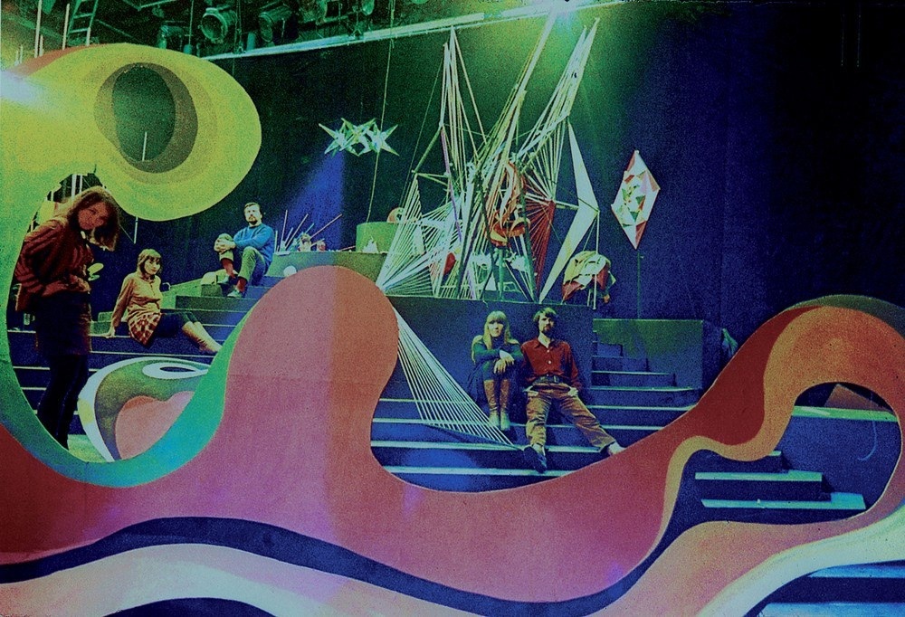 Группа «Движение». Мосфильм. На съёмках фильма "Комитет 19-ти". 1971