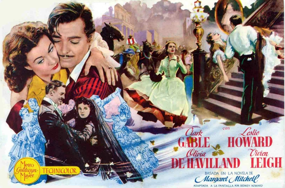 Постер фильма "Унесенные ветром"