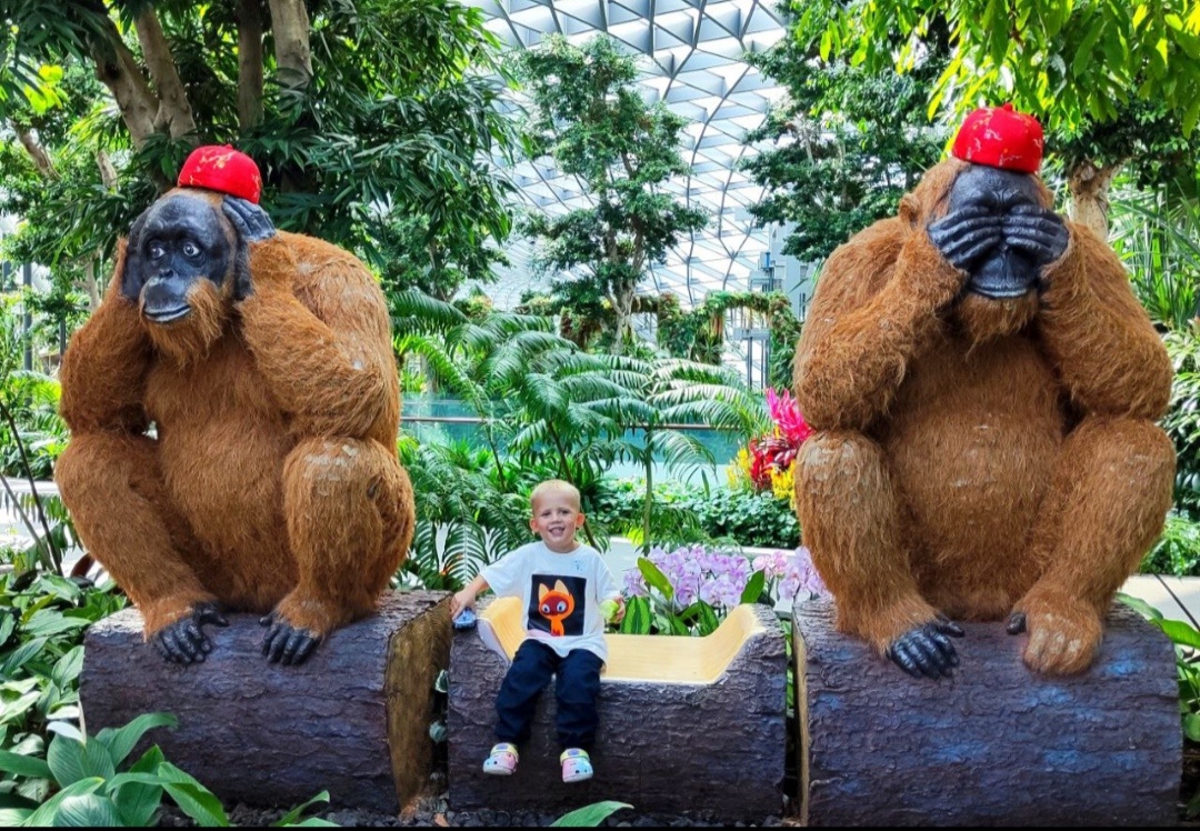 На верхнем этаже есть прекрасный, хоть и небольшой парк для детей.