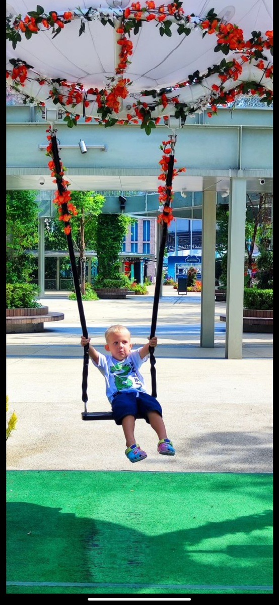 Особенно качели. Ну кто пройдет мимо?!