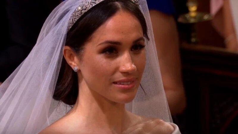     Свадьба Гарри и Меган Маркл. Скрин с трансляции The Royal Family.