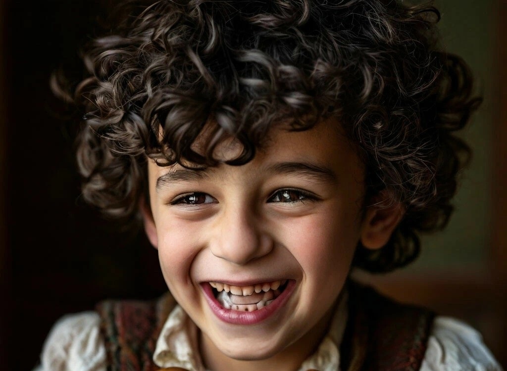 Остряк Ромео Наполеоне Монтанья в детстве (нейросеть)