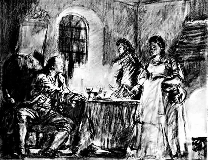 Петр I увидел Марту у Меньшикова.