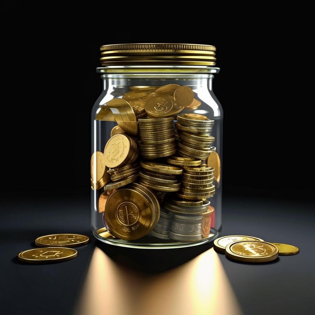 Храните деньги в банке, иллюстрация создана ИИ