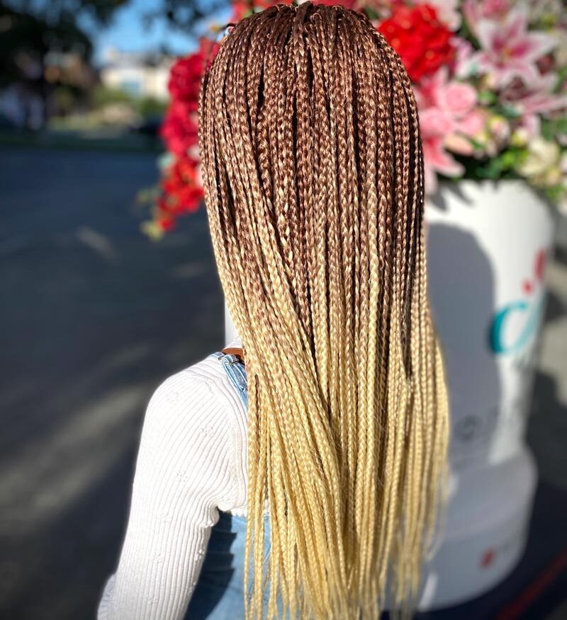 Пример Д.Е. кос с естественным цветом