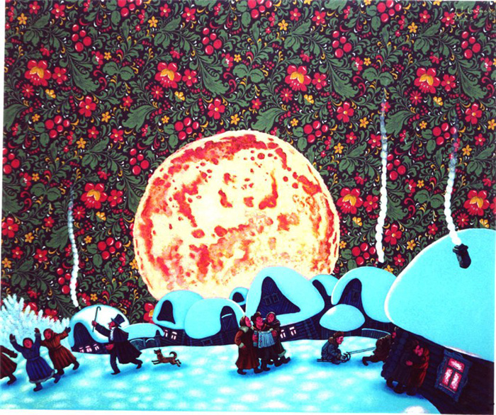 И.Шаймарданов из цикла"Псковская Масленица".