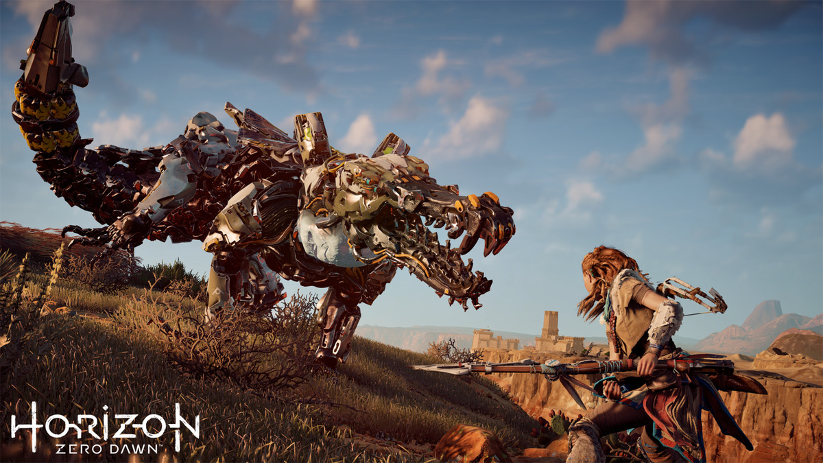 Обложка игры Horizon Zero Dawn (источник: playground.ru) Год выхода игры - 2020 на ПК.