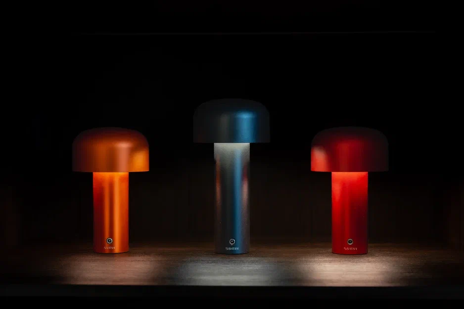 На фото: настольные светильники от SANTAN