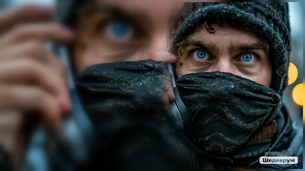 Телефонный мошенник © NickFW.ru & Шедеврум