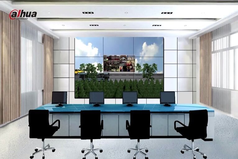 Пример LCD-видеостены на панелях Dahua