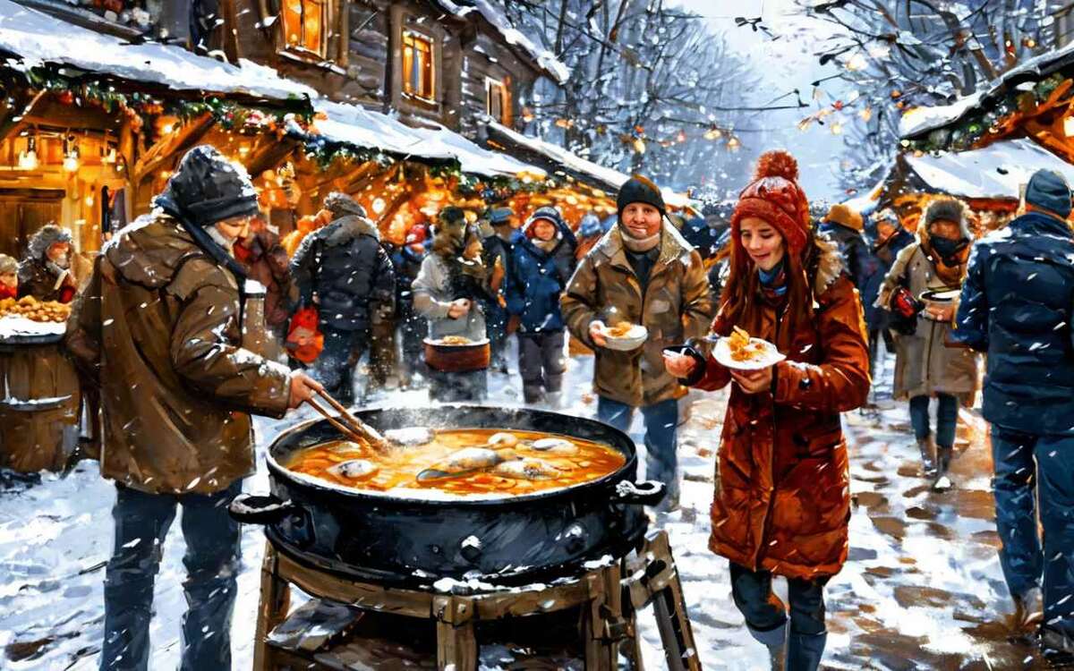    Гастрономический фестиваль «На Дону стоим, рыбой славимся», массовая лыжная гонка, группа «Комиссар» и фестиваль воркаута – удачные выходные в Липецке нейросеть «Шедеврум»