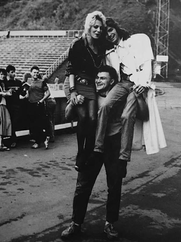 Дмитрий со своей фактической женой Натальей Ветлицкой и общим другом Владимиром Турчинским