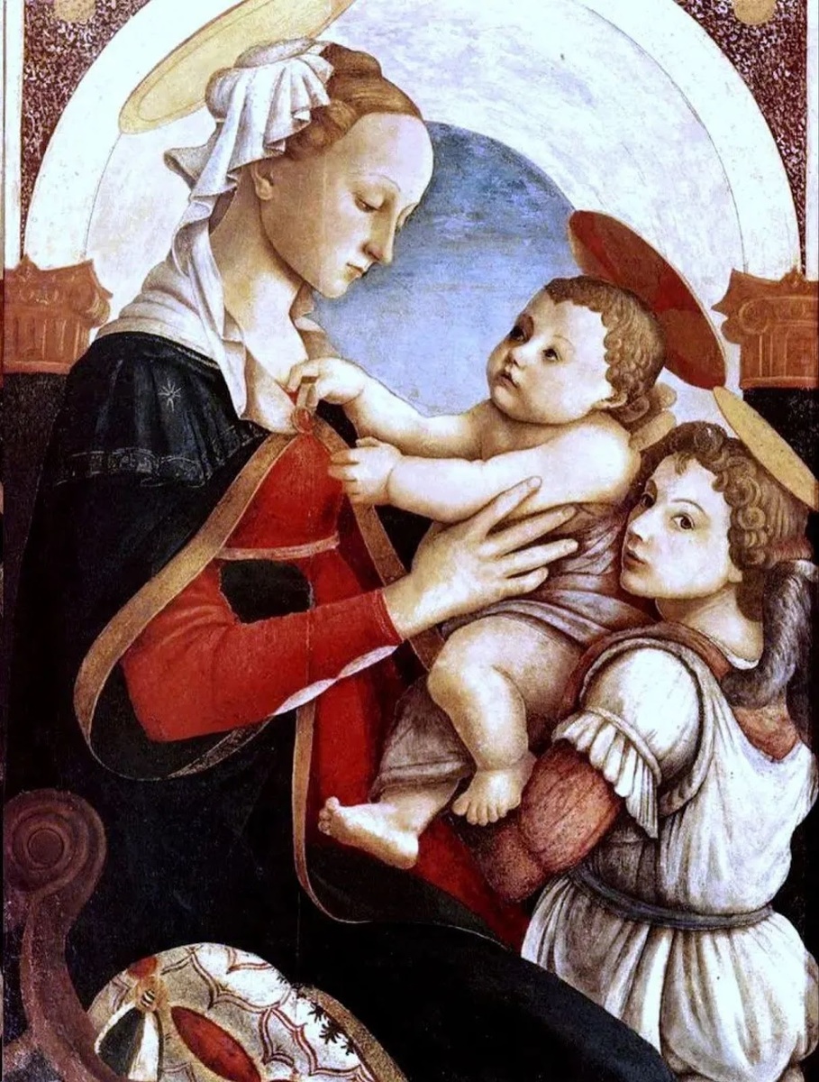 Боттичелли «Мадонна с младенцем и ангелом»