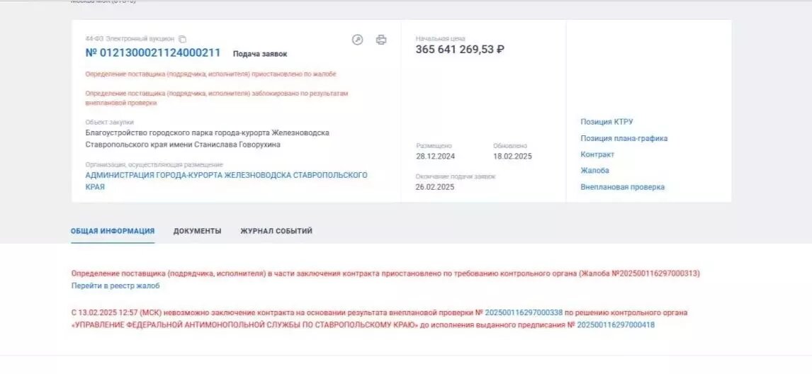     Источник: скриншот zakupki.gov.ru