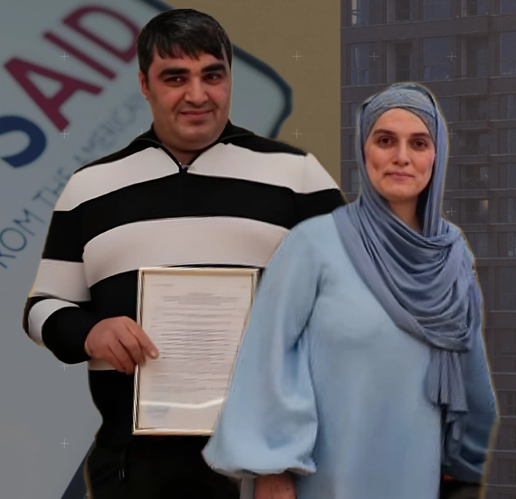 Те самые «счастливчики»: Тахмина Самадова и Рамазон Рахимов. Фото: Life.ru 