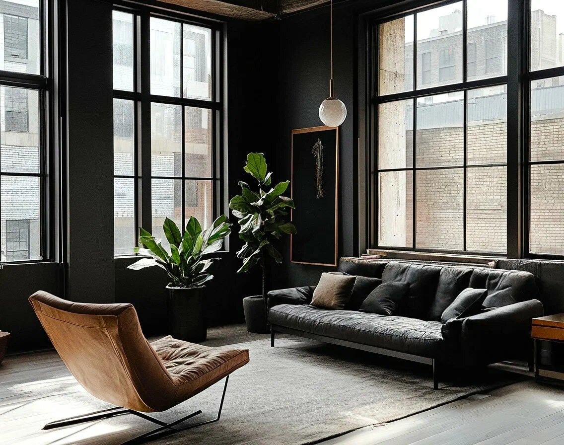 Стильный интерьер с брутальными нотками