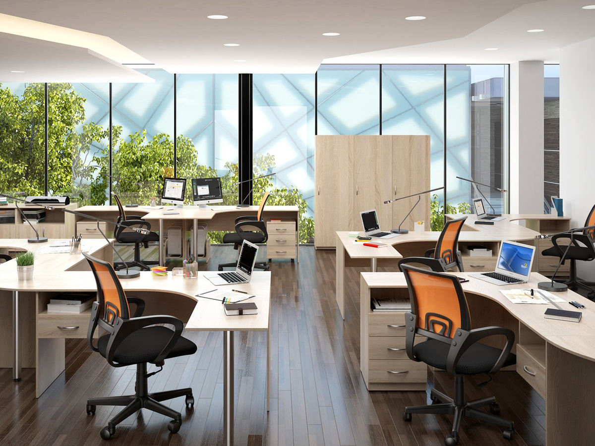 Кресло для персонала Chairman 696 black оранжевый (код товара 199858)