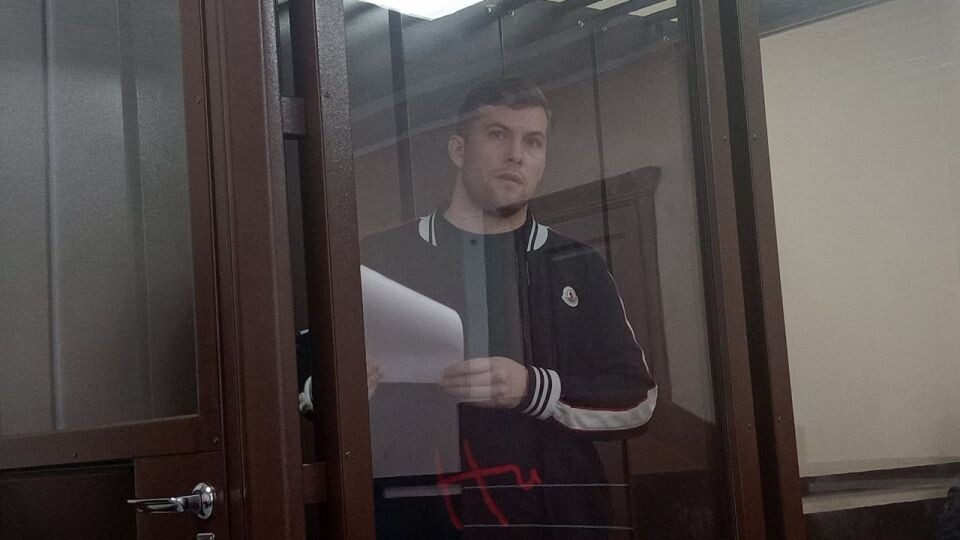    Антон Шеломенцев в суде. Источник: Толк