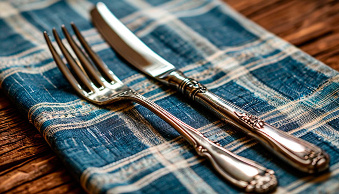 Согласно поверью, в родительскую субботу не стоит отсавлять на столе ножи и вилки. Фото: shedevrum.ai
