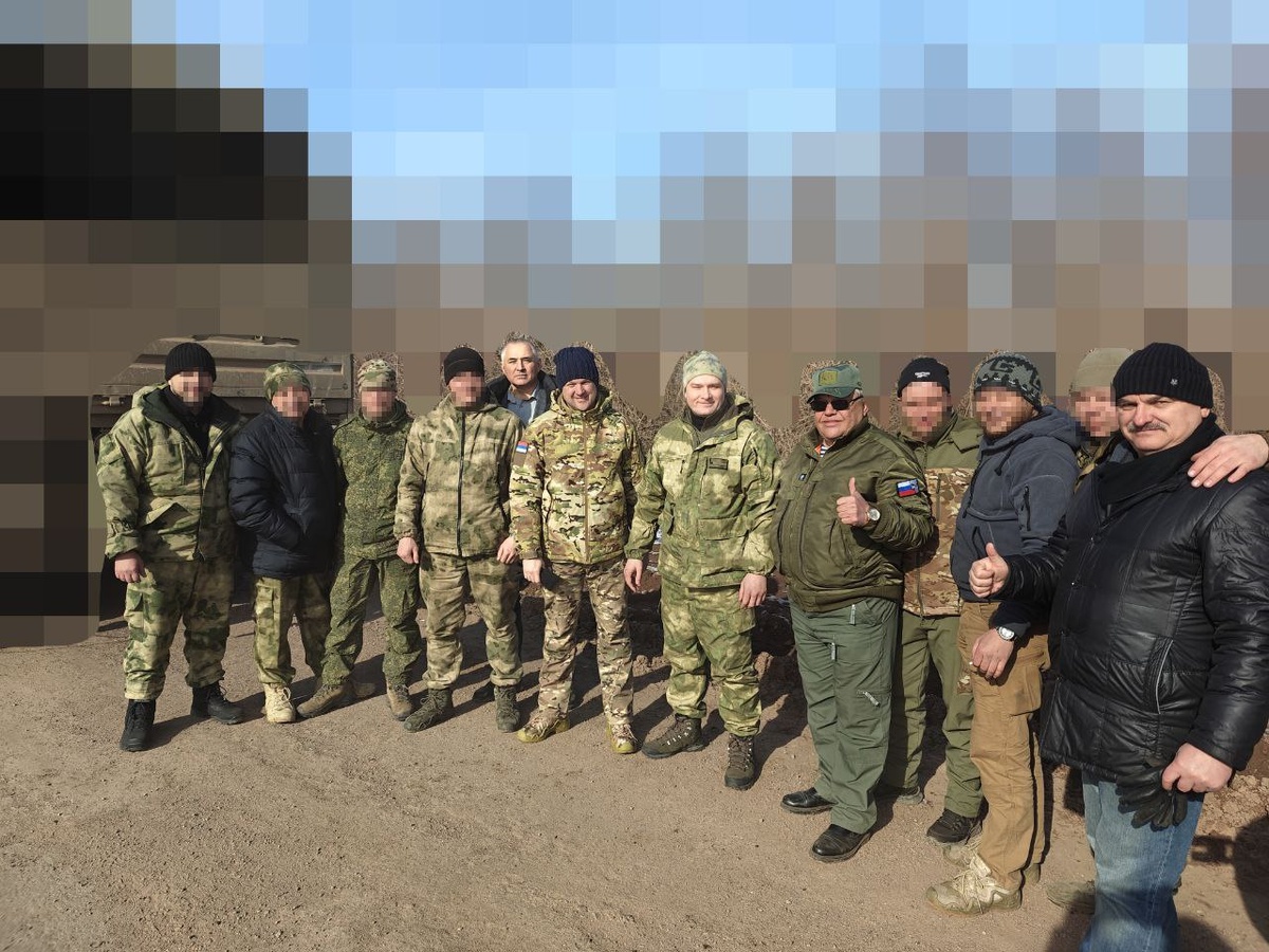 Делегация из Хакасии в ЛНР. Фото из ТГ-канала Валентина Коновалова