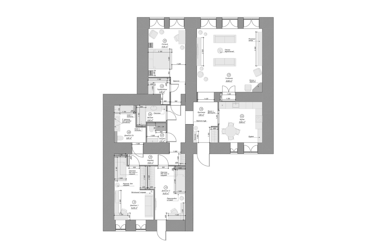 Планировка и расстановка мебели