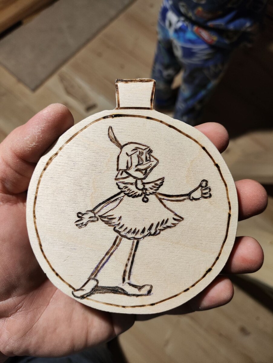 Поделка старшего сына. 