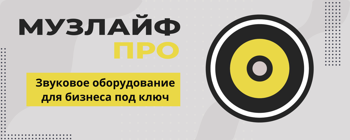 Звуковое оборудование для бизнеса