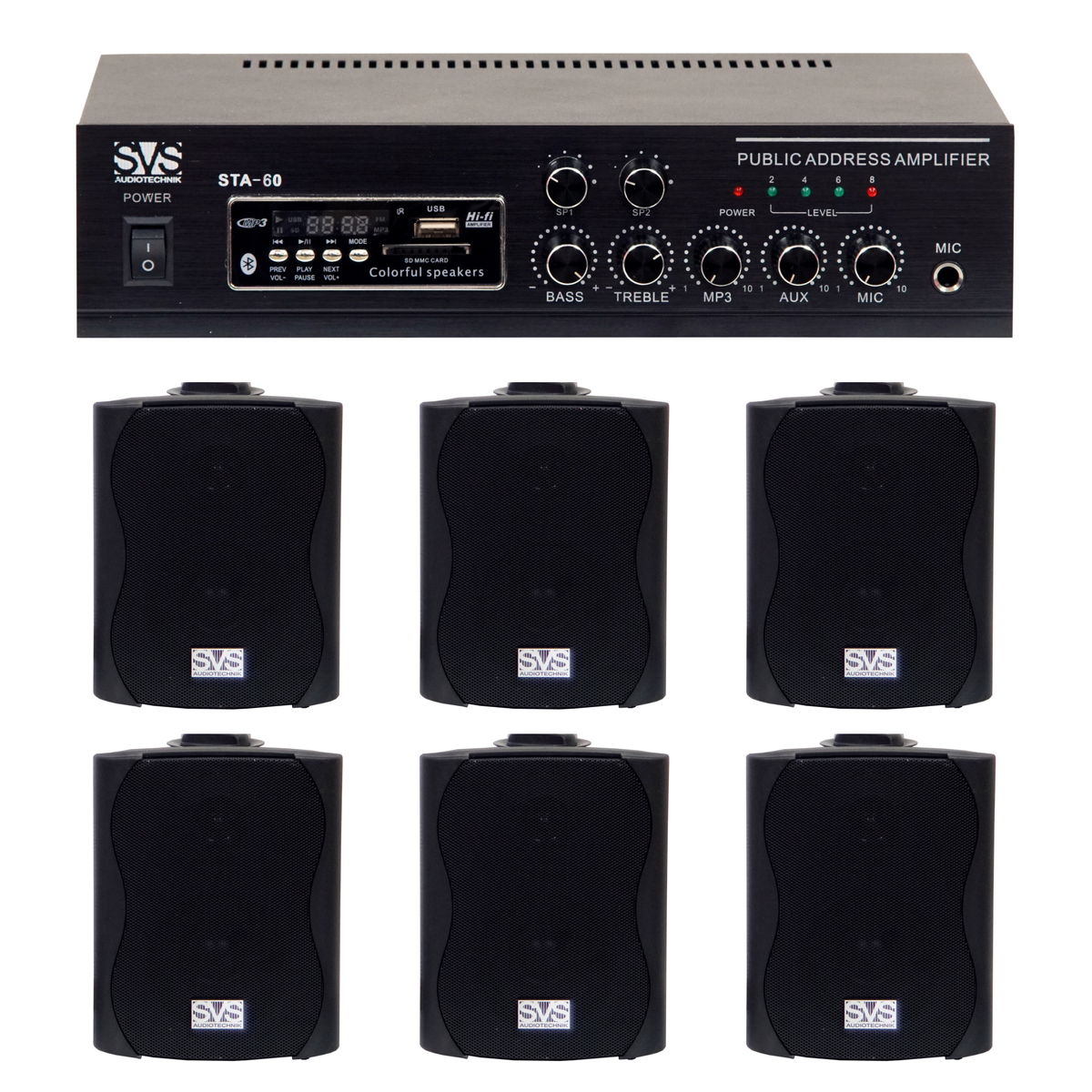 Усилитель SVS STA 60 + Колонки SVS Audiotechnik WS-20 - 6шт