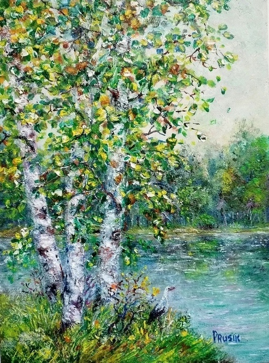 фото автора, художник Любовь Прусик, холст на картоне/масло, 24х18 см