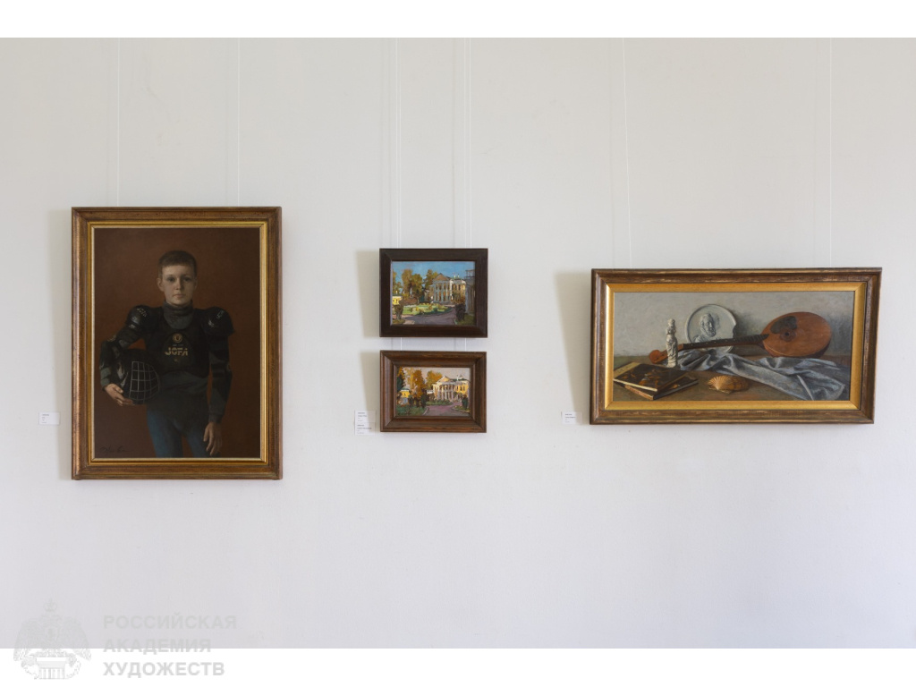 Произведения Юрия Орлова на персональной выставке в залах Российской академии художеств (Москва, Пречистенка, 21). Фото: Виктор Берёзкин, пресс-служба РАХ. 2025.