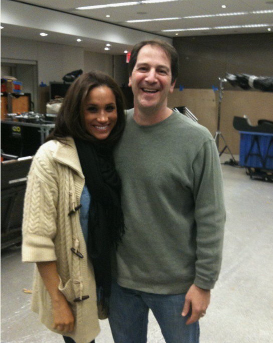 Меган Маркл и автор сериала Аарон Корш