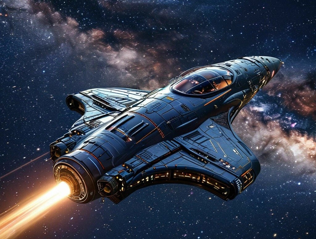 Звездолет художественное изображение.
