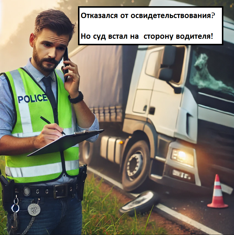 Фура в кювете, ГИБДД на месте, водитель на грани лишения прав… 