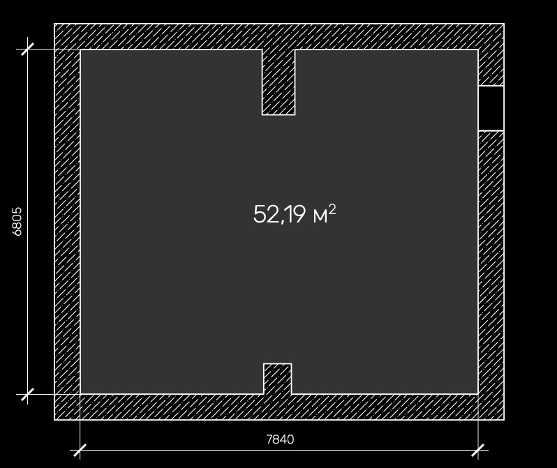 План исходного помещения