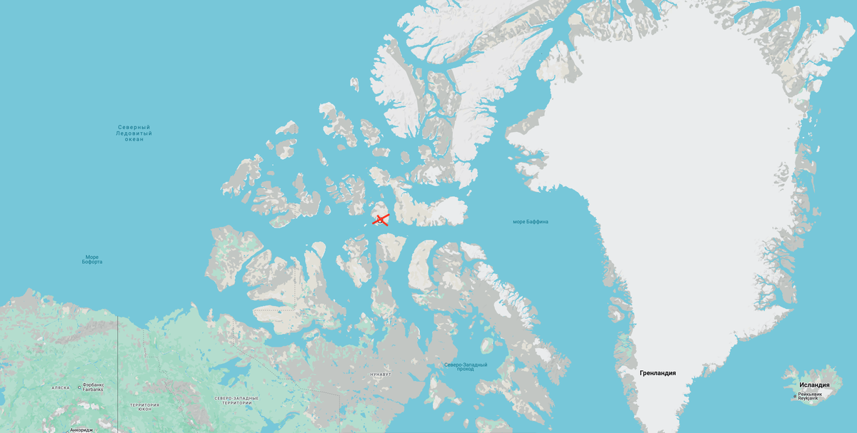 Расположение Резолют-Бэй