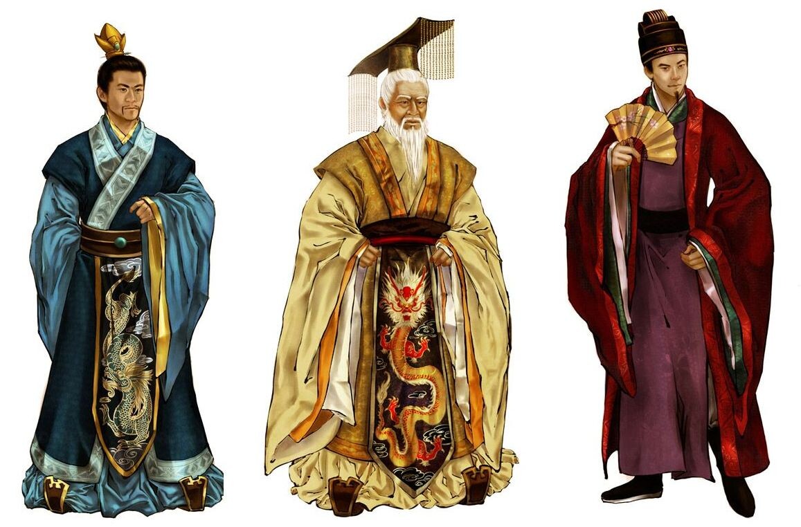 Китайские императоры в традиционных шелковых одеяниях. Источник: MJ Bridger & Nancy Duong