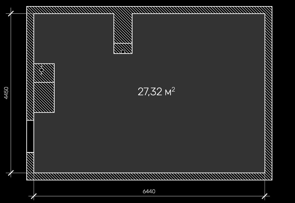План исходного помещения
