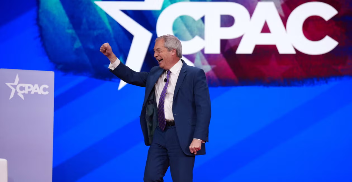 Член парламента Великобритании Найджел Фарадж. (Эндрю Харник через Getty Images)